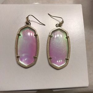 Dichroic glass earrings